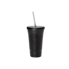 Coffee Thermos Cup Ανοξείδωτη Κούπα Θερμός Μαύρη "Ecolife" 480ml